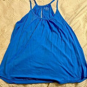 Lilly Pulitzer Blue Relaxed Cut Out Tank Top